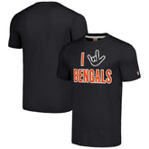 Cincinnati Bengals Homage Unisex The NFL ASL Collection by Love Sign Tri-Blend T-Shirt Charcoal - NFL