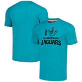 Jacksonville Jaguars Homage Unisex The NFL ASL Collection by Love Sign Tri-Blend T-Shirt Teal - NFL