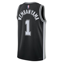 Nike - Victor Wembanyama San Antonio Spurs Unisex 2023 NBA Draft First Round Pick Swingman Jersey - Icon Edition - Black