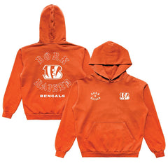 Cincinnati Bengals Born x Raised Unisex Pullover Hoodie Orange - NFL