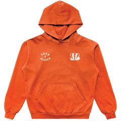 Cincinnati Bengals Born x Raised Unisex Pullover Hoodie Orange - NFL