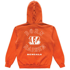 Cincinnati Bengals Born x Raised Unisex Pullover Hoodie Orange - NFL