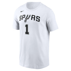 Nike - Victor Wembanyama San Antonio Spurs Icon 2022/23 Name & Number T-Shirt - White