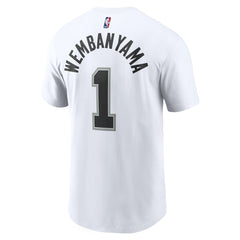 Nike - Victor Wembanyama San Antonio Spurs Icon 2022/23 Name & Number T-Shirt - White