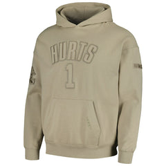 Jalen Hurts Philadelphia Eagles Pro Standard Player Name & Number Pullover Hoodie Tan - NFL
