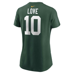 Jordan Love Green Bay Packers Women's Player Name & Number T-Shirt Green - Nike