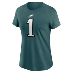 Jalen Hurts Philadelphia Eagles Women's Player Name & Number T-Shirt Midnight Green - Nike