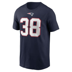 Rhamondre Stevenson New England Patriots Player Name & Number T-Shirt Navy - Nike