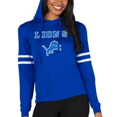 Detroit Lions Concepts Sport Women's Marathon Lightweight Lounge Pullover Hoodie Royal - NFL