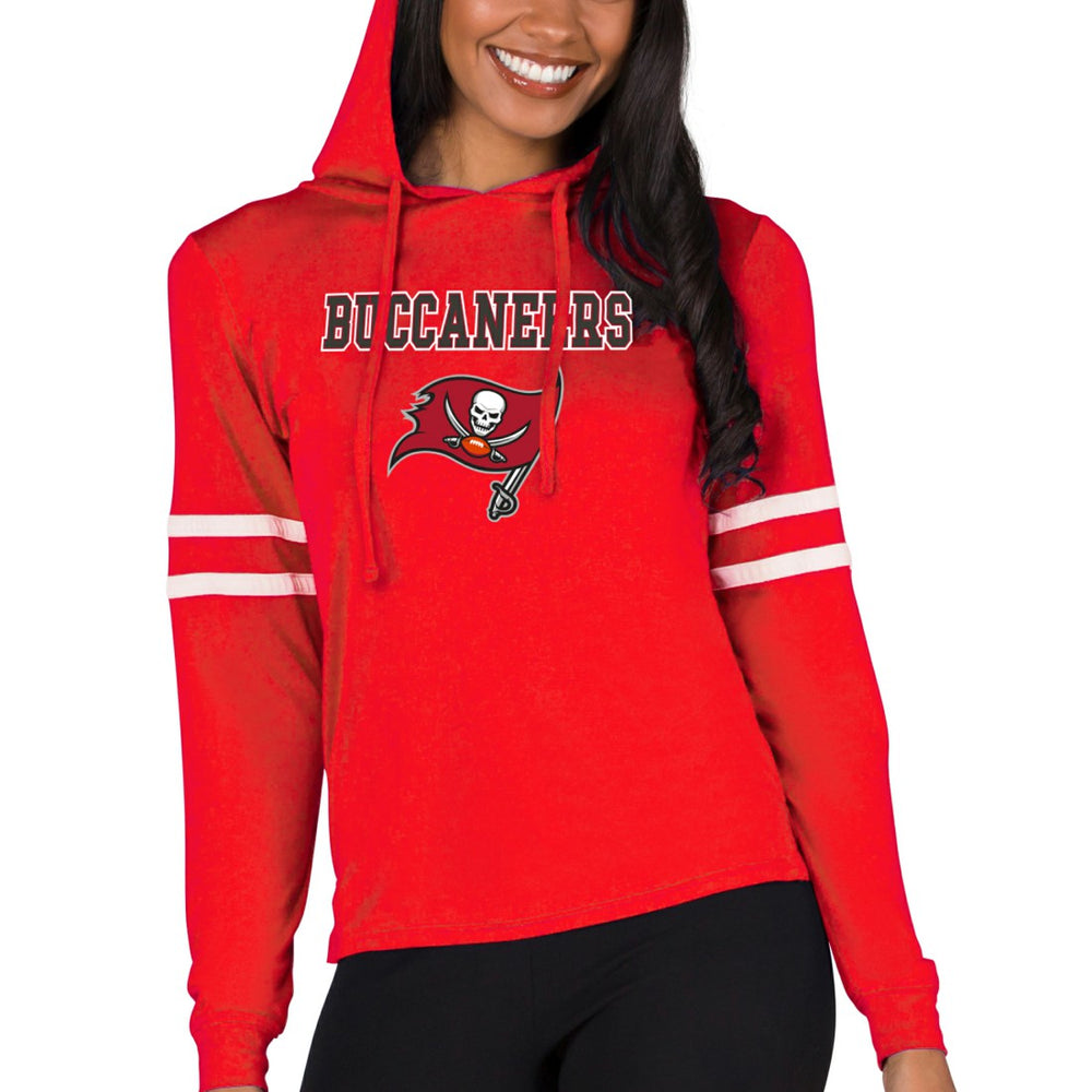 Tampa Bay Buccaneers Concepts Sport Women's Marathon Lightweight Lounge Pullover Hoodie Red - NFL