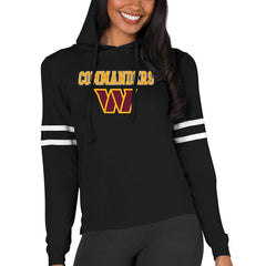 Washington Commanders Concepts Sport Women's Marathon Lightweight Lounge Pullover Hoodie Black - NFL