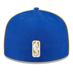 New Era - Golden State Warriors Piped & Flocked 59Fifty Fitted Hat - Royal