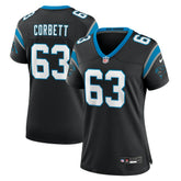 Austin Corbett Carolina Panthers Women's Team Game Jersey Black - Nike