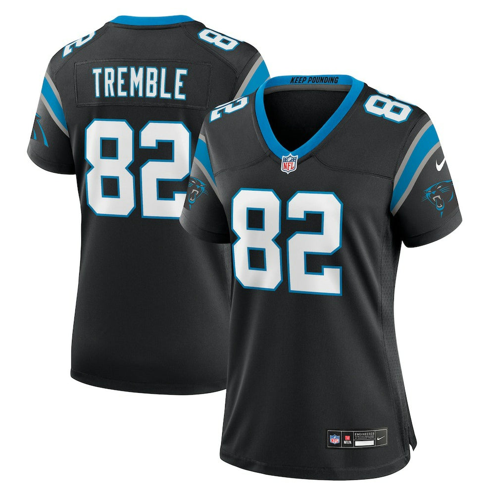 Tommy Tremble Carolina Panthers Women's Team Game Jersey Black - Nike