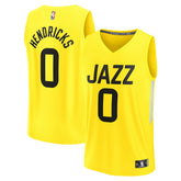 Fanatics - Taylor Hendricks Utah Jazz Fast Break Replica Jersey - Icon Edition - Yellow