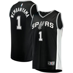 Fanatics - Victor Wembanyama San Antonio Spurs Youth Fast Break Replica Jersey - Icon Edition - Black