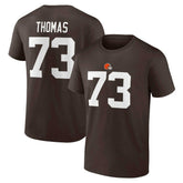 Joe Thomas Cleveland Browns Retired Player Icon Name & Number T-Shirt Brown - Fanatics
