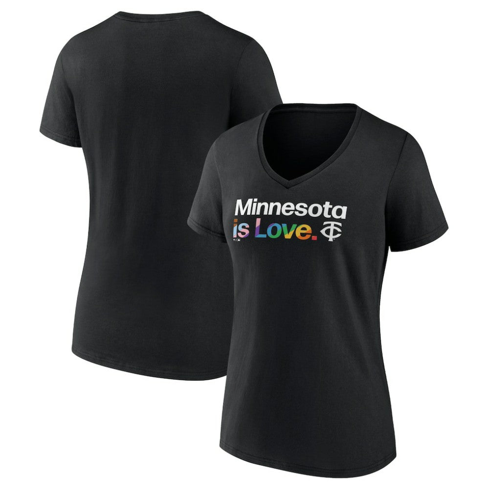 Minnesota Twins Women's City Pride V-Neck T-Shirt Clearance