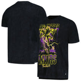 NBA - Los Angeles Lakers The Wild Collective Unisex Tour Band T-Shirt - Black