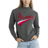 Atlanta Braves Lusso Women's Serena Raglan Pullover Sweater Sale