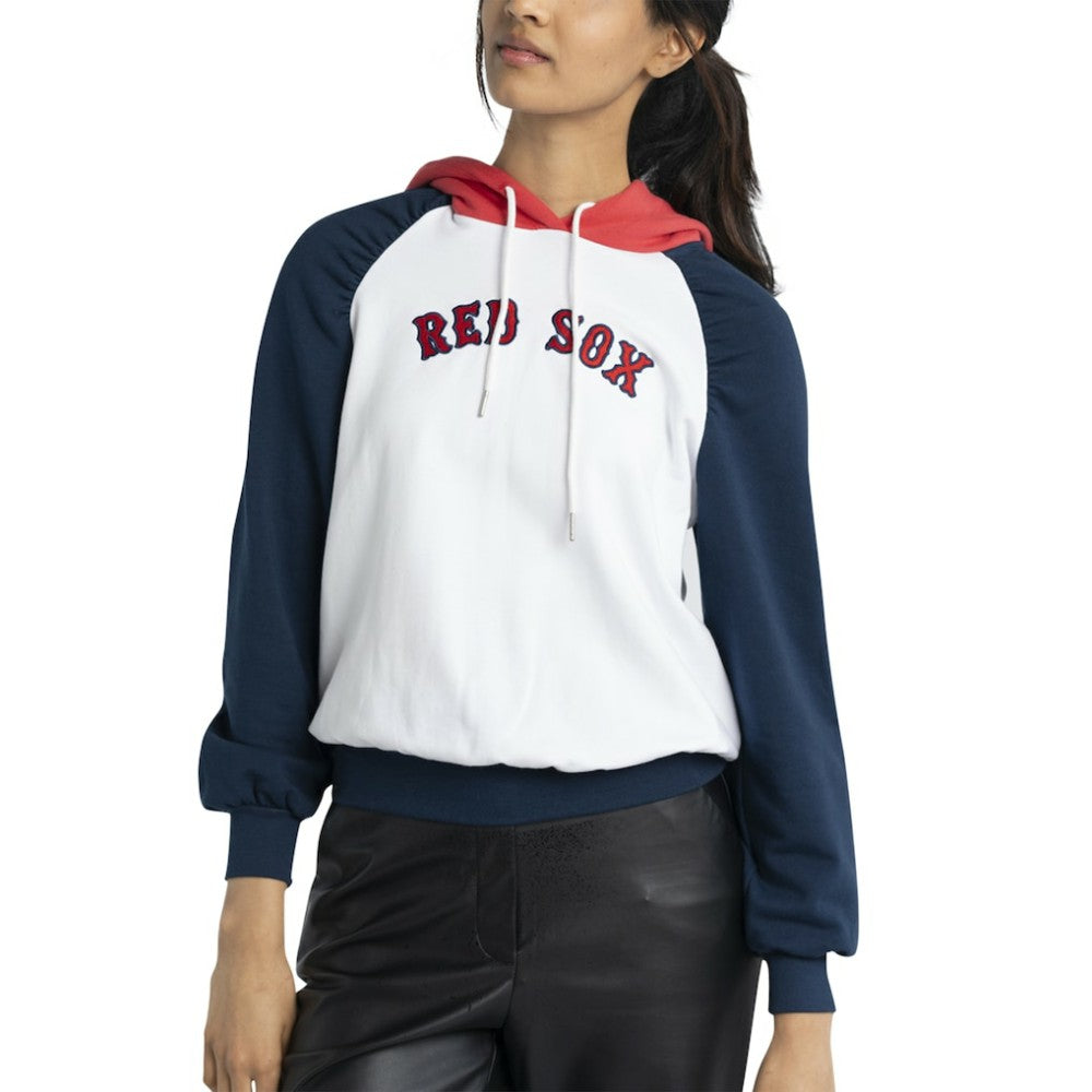 Boston Red Sox Lusso Women's Marlowe Tri-Blend Raglan Pullover Hoodie discount