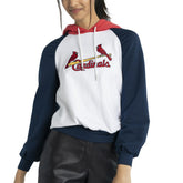 St. Louis Cardinals Lusso Women's Marlowe Tri-Blend Raglan Pullover Hoodie for sale