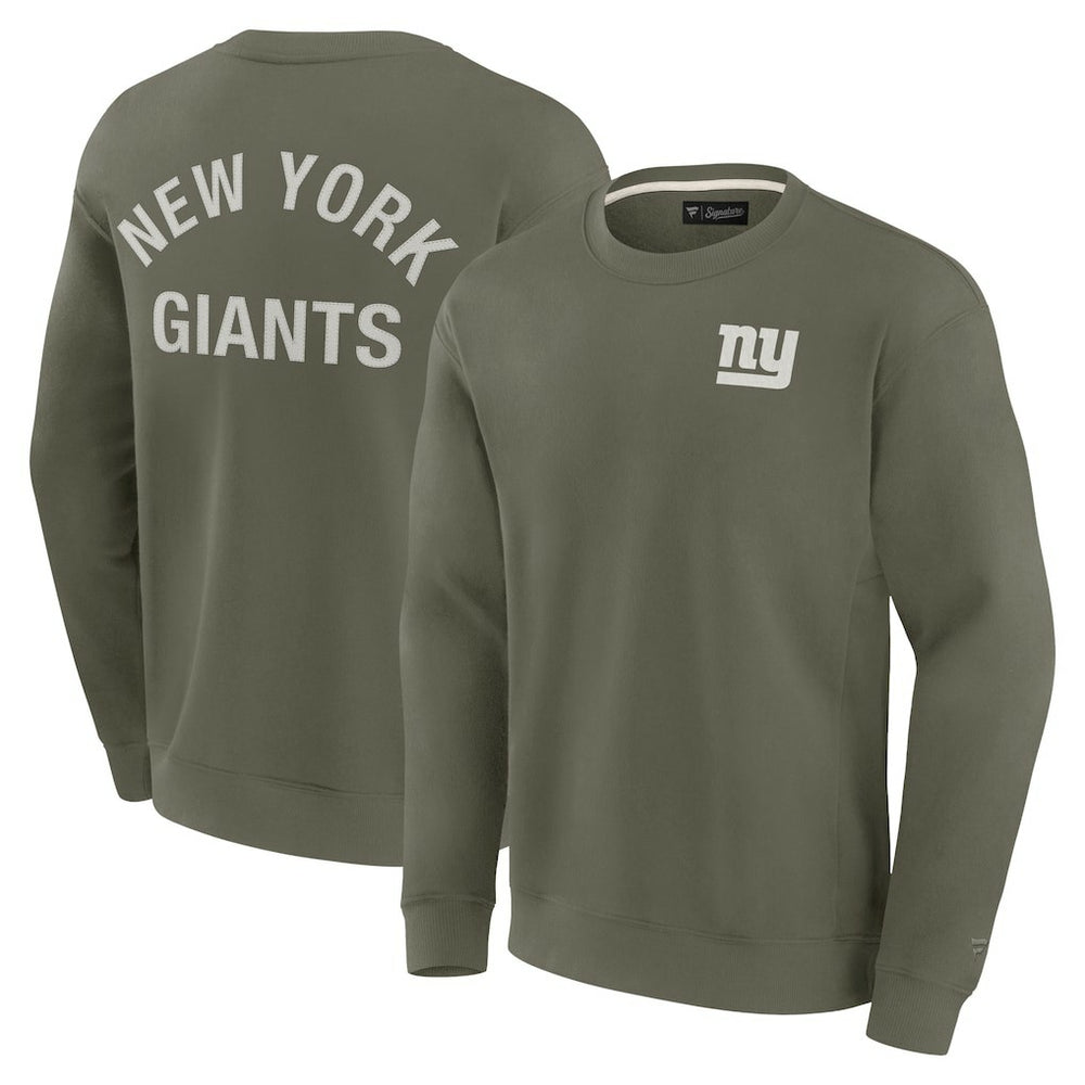 New York Giants Unisex Elements Super Soft Pullover Sweatshirt Olive - Fanatics