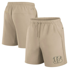 Cincinnati Bengals Unisex Elements Super Soft Fleece Shorts Khaki - Fanatics