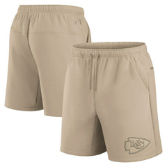 Kansas City Chiefs Unisex Elements Super Soft Fleece Shorts Khaki - Fanatics