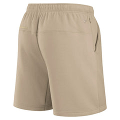 Las Vegas Raiders Unisex Elements Super Soft Fleece Shorts Khaki - Fanatics