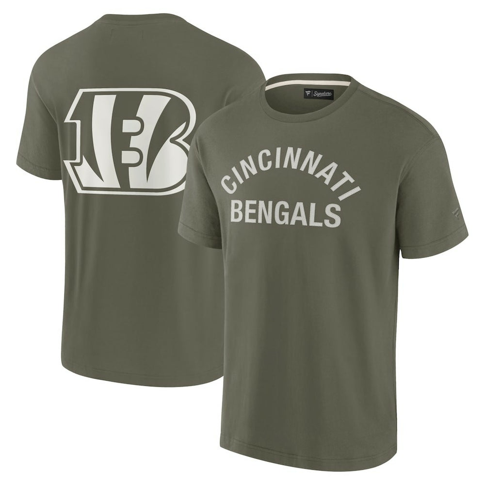 Cincinnati Bengals Unisex Elements Super Soft Short Sleeve T-Shirt Olive - Fanatics