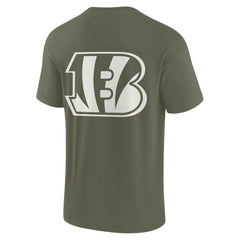 Cincinnati Bengals Unisex Elements Super Soft Short Sleeve T-Shirt Olive - Fanatics