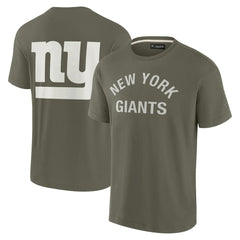New York Giants Unisex Elements Super Soft Short Sleeve T-Shirt Olive - Fanatics