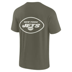 New York Jets Unisex Elements Super Soft Short Sleeve T-Shirt Olive - Fanatics