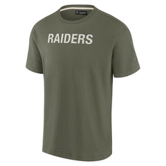 Las Vegas Raiders Unisex Elements Super Soft Short Sleeve T-Shirt Olive - Fanatics