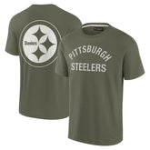 Pittsburgh Steelers Unisex Elements Super Soft Short Sleeve T-Shirt Olive - Fanatics