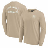 Cincinnati Bengals Unisex Elements Super Soft Long Sleeve T-Shirt Khaki - Fanatics
