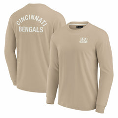 Cincinnati Bengals Unisex Elements Super Soft Long Sleeve T-Shirt Khaki - Fanatics