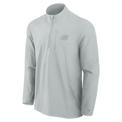 Miami Dolphins Front Office Micro Tonal Quarter-Zip Pullover Gray - Fanatics