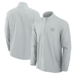 New York Giants Front Office Micro Tonal Quarter-Zip Pullover Gray - Fanatics