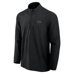 Jacksonville Jaguars Front Office Micro Tonal Quarter-Zip Pullover Black - Fanatics