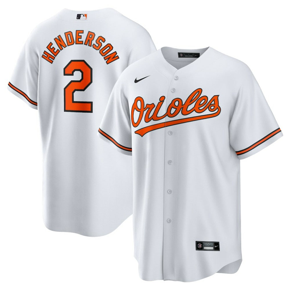 Gunnar Henderson Baltimore Orioles Nike Home Replica Player Jersey Lifestyle