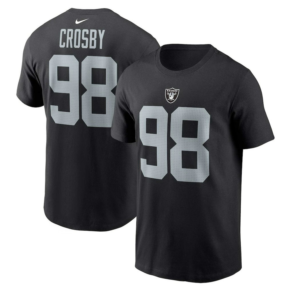 Maxx Crosby Las Vegas Raiders Player Name & Number T-Shirt Black - Nike
