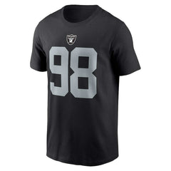 Maxx Crosby Las Vegas Raiders Player Name & Number T-Shirt Black - Nike