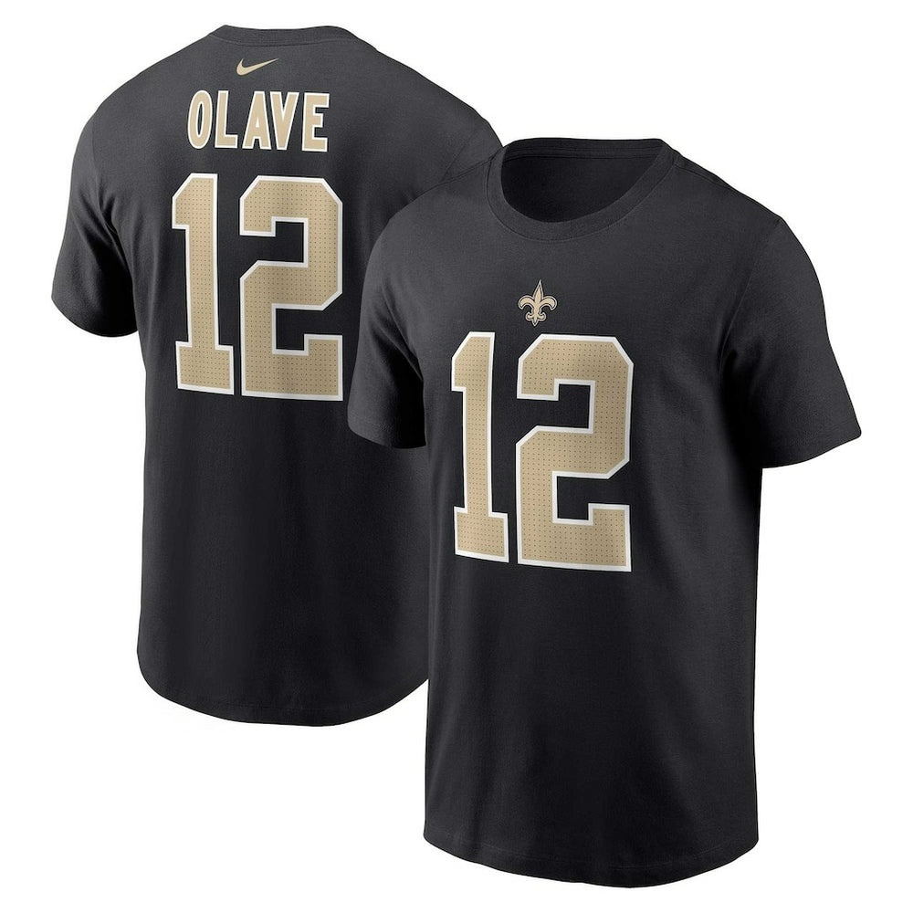 Chris Olave New Orleans Saints Player Name & Number T-Shirt Black - Nike