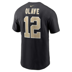 Chris Olave New Orleans Saints Player Name & Number T-Shirt Black - Nike