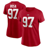Nick Bosa San Francisco 49ers Women's Player Name & Number T-Shirt Scarlet - Nike