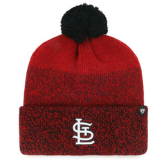 St. Louis Cardinals '47 Darkfreeze Cuffed Knit Hat with Pom Clearance