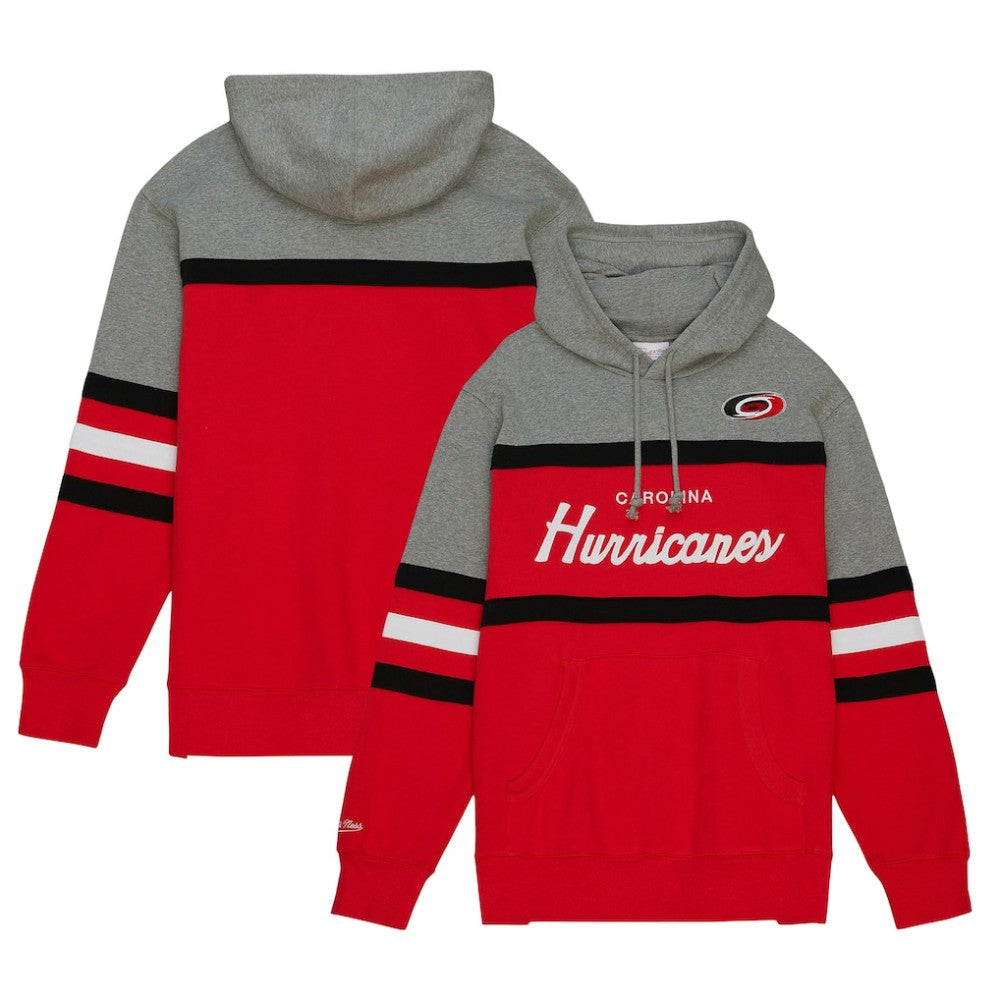 Carolina Hurricanes - Head Coach Pullover Hoodie Red/Gray