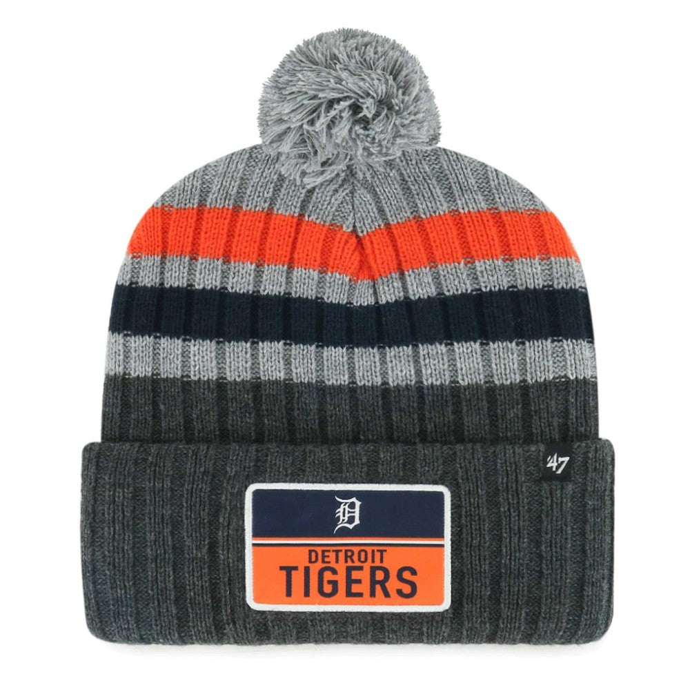 Detroit Tigers '47 Stack Cuffed Knit Hat with Pom On Sale